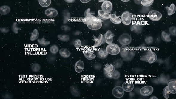 Typography Titles Text - VideoHive 46584240