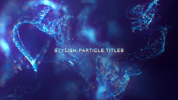 Stylish Particle Titles - VideoHive 30781420