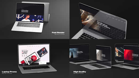 Minimalistic Laptop Website - VideoHive 35604755