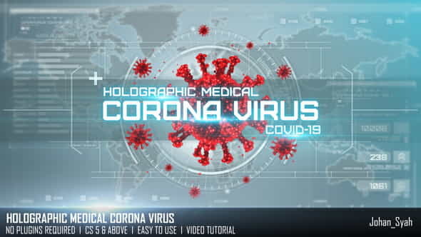 Holographic Medical Corona Virus - VideoHive 27809620