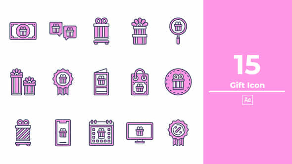 Gift Icon - VideoHive 48307262