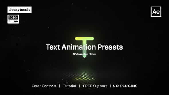Essential Text Animation Presets - VideoHive 37955735