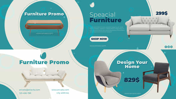 Furniture Architecture Promo - VideoHive 38661450