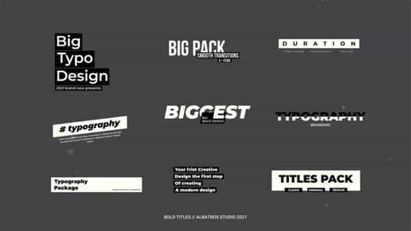 Bold Titles 1.0 - VideoHive 42462222