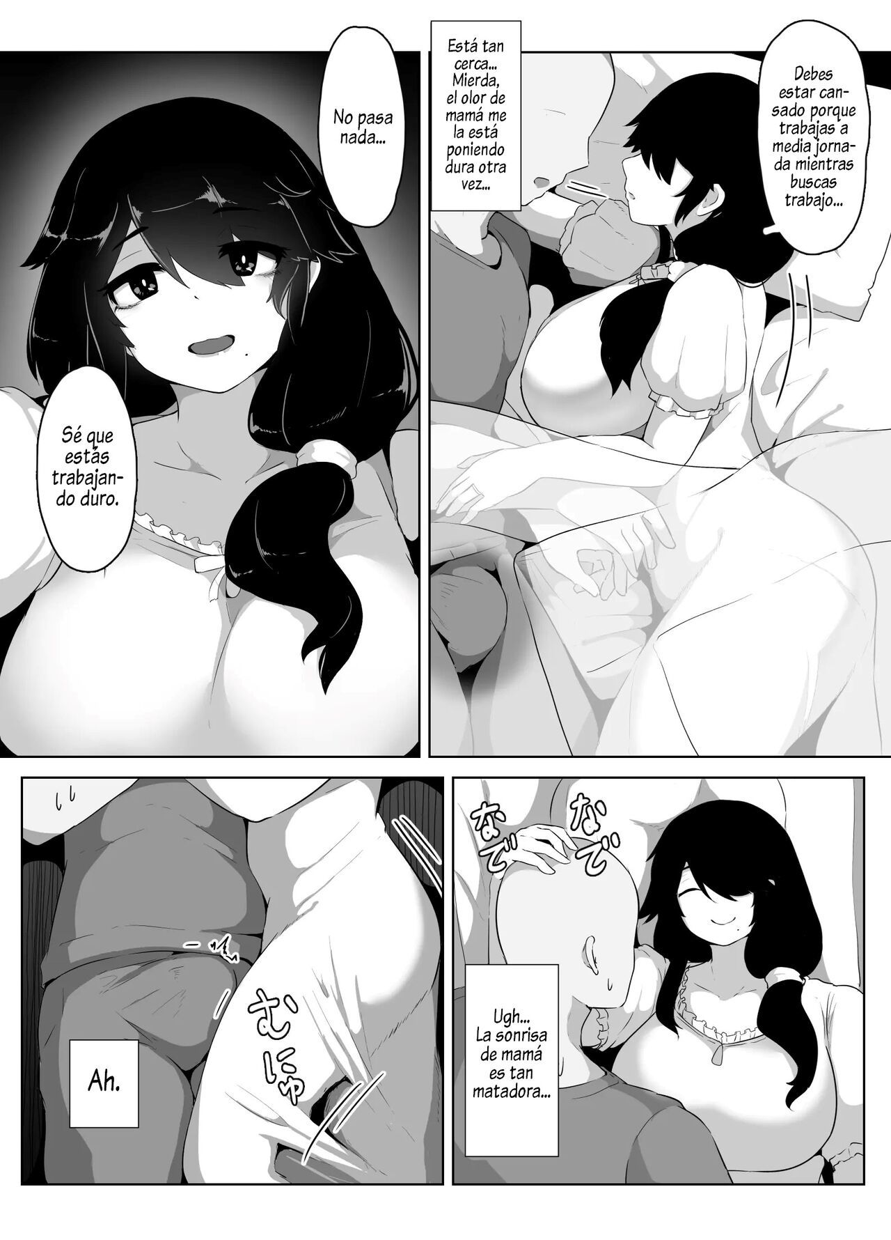 [hahayamoya (moya)] Oyasumi, Okaa-san I  Good Night, Mom I [Spanish]  [Al Chile no Sé Scan]