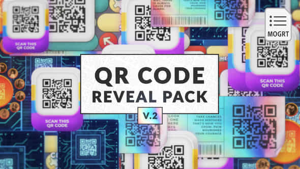 Qr Code Reveal Pack 2 Mogrt - VideoHive 51412243