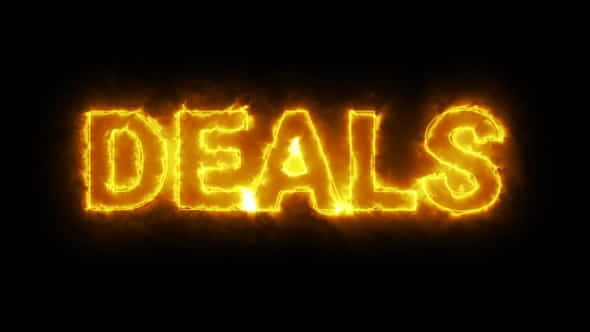 Burning Deals Text Overlay With - VideoHive 33549772