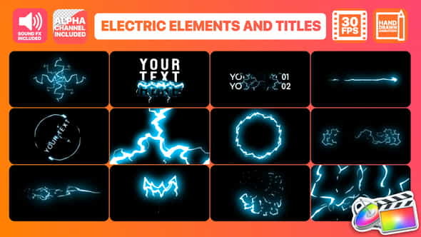 Cartoon Electricity And Titles | - VideoHive 25489045