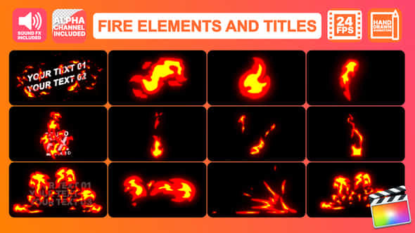 Fire Elements Pack - VideoHive 23981546