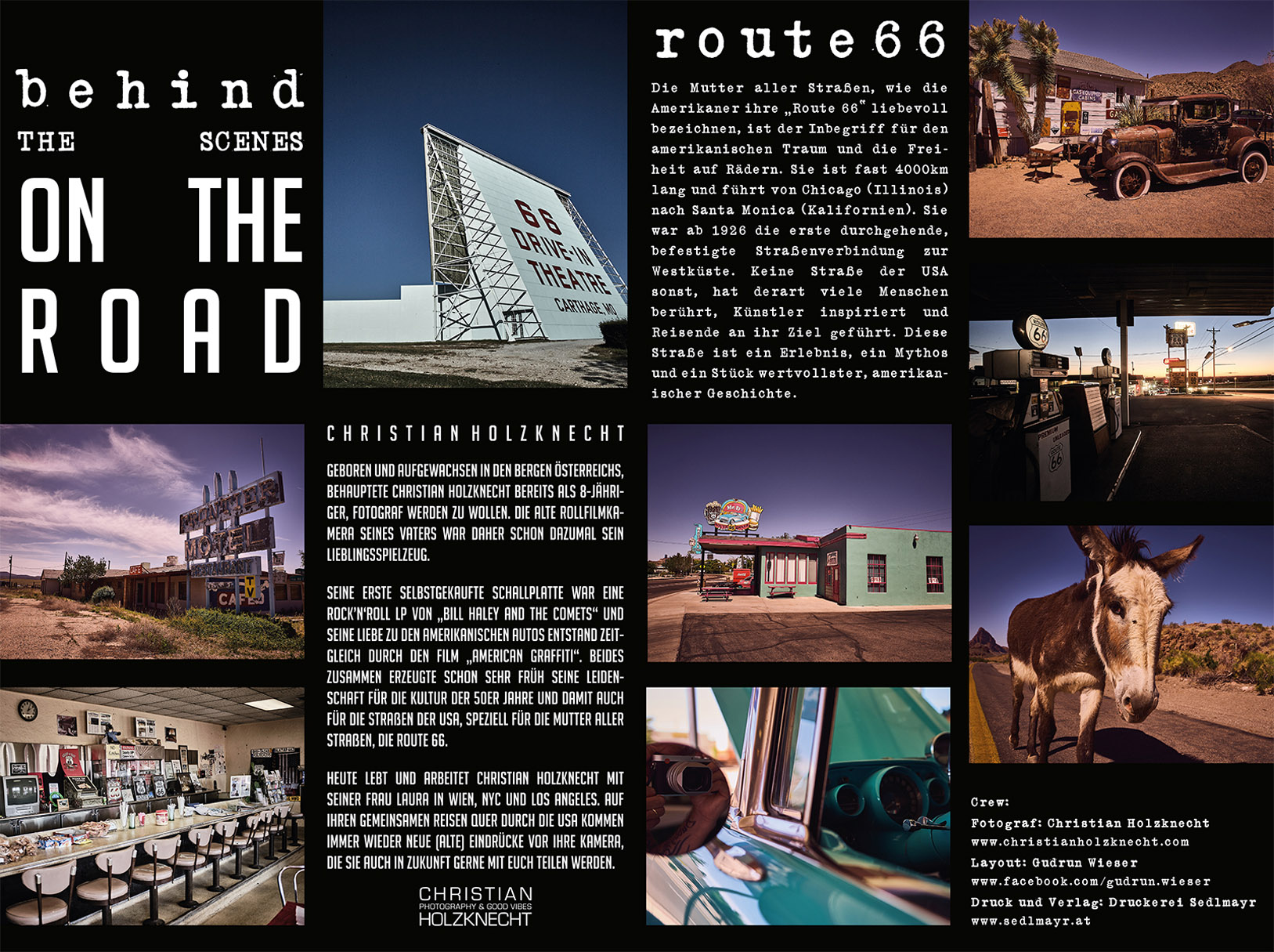 Route 66 / calendar 2020 by Christian Holzknecht Route 66 / календарь 2020 / за кадром
