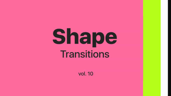 Shape Transitions - VideoHive 45533032