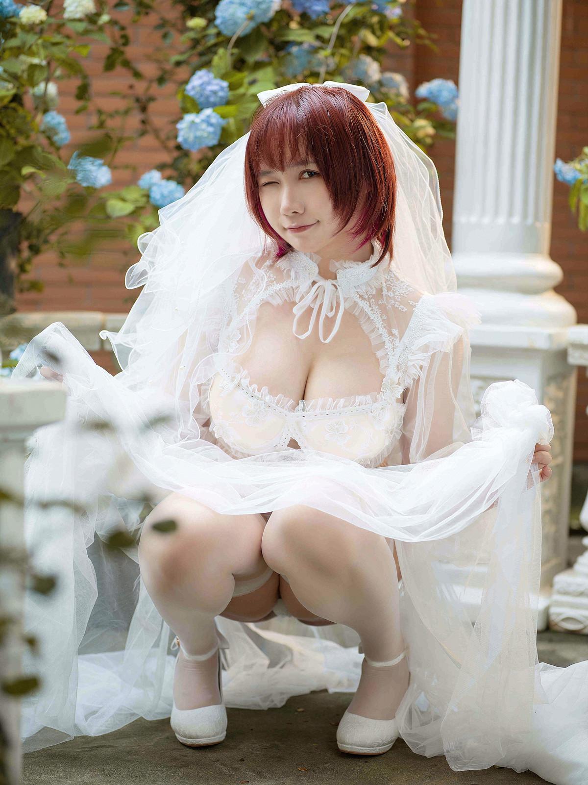 Cosplay 麻花麻花酱 黑白婚纱 Set.02(2)