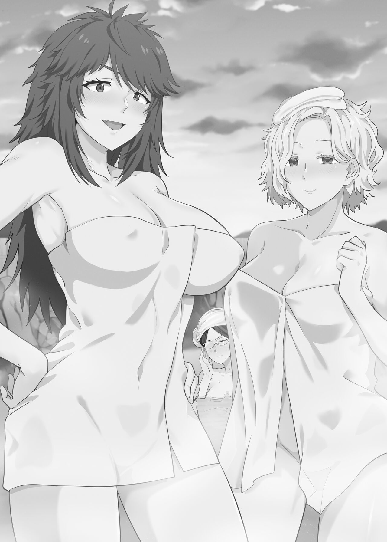 [Nikoushikou (Nekosaki Aoi)] 與小智的媽媽們溫泉旅行啦!  Going On A Hotspring Trip With Tomos Mom And Her Friends! (Tomo-chan wa Onnanoko!) [English] [Digital]