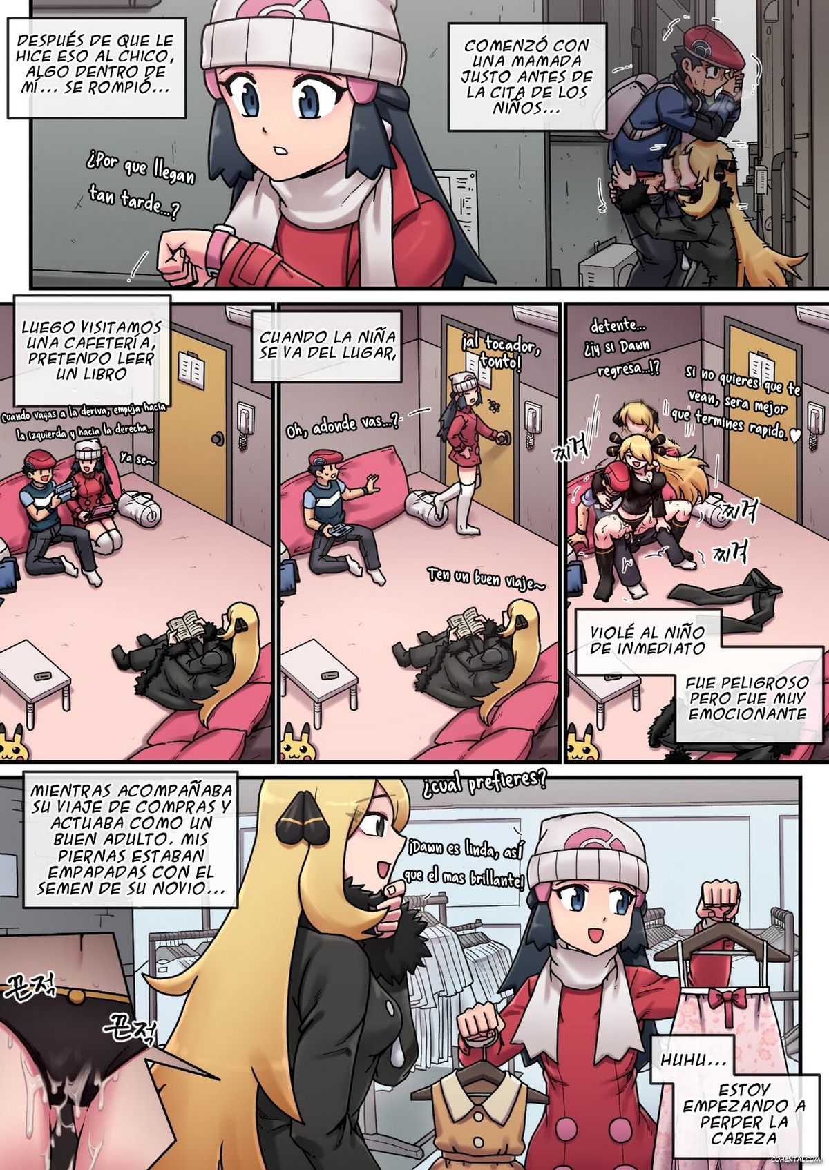 Cynthia’s first love (Pokémon) xxx comics manga porno doujin hentai español sexo 