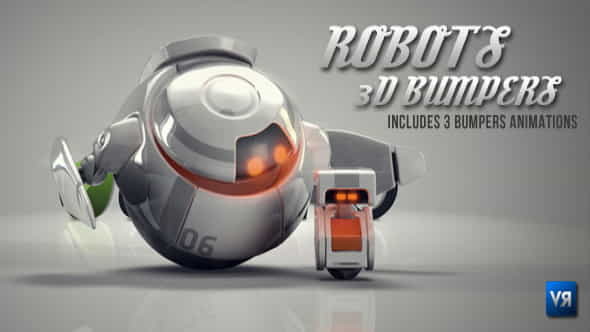 Robots 3D logo bumpers - VideoHive 537718