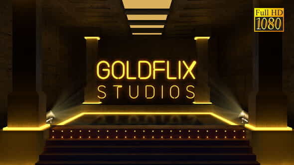 Golden Studio Opener - VideoHive 37244681