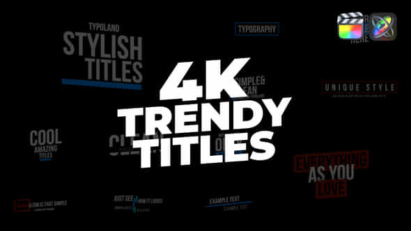 Trendy Titles - VideoHive 31475728