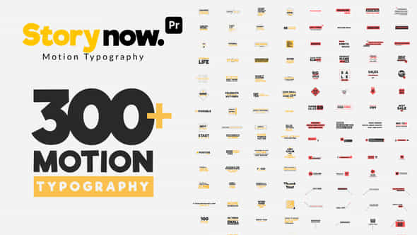 Story Now Motion Typography For Premiere Pro - VideoHive 53558505