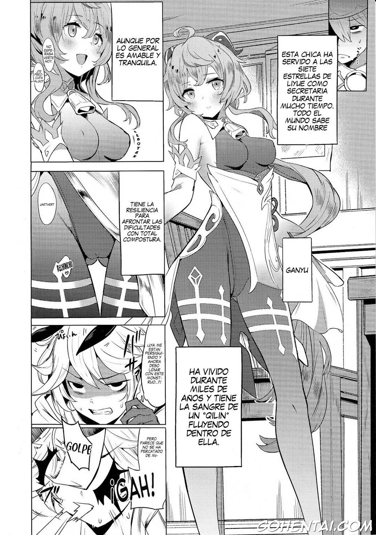 Ganyu Zangyouchuu (Genshin Impact) xxx comics manga porno doujin hentai español sexo 