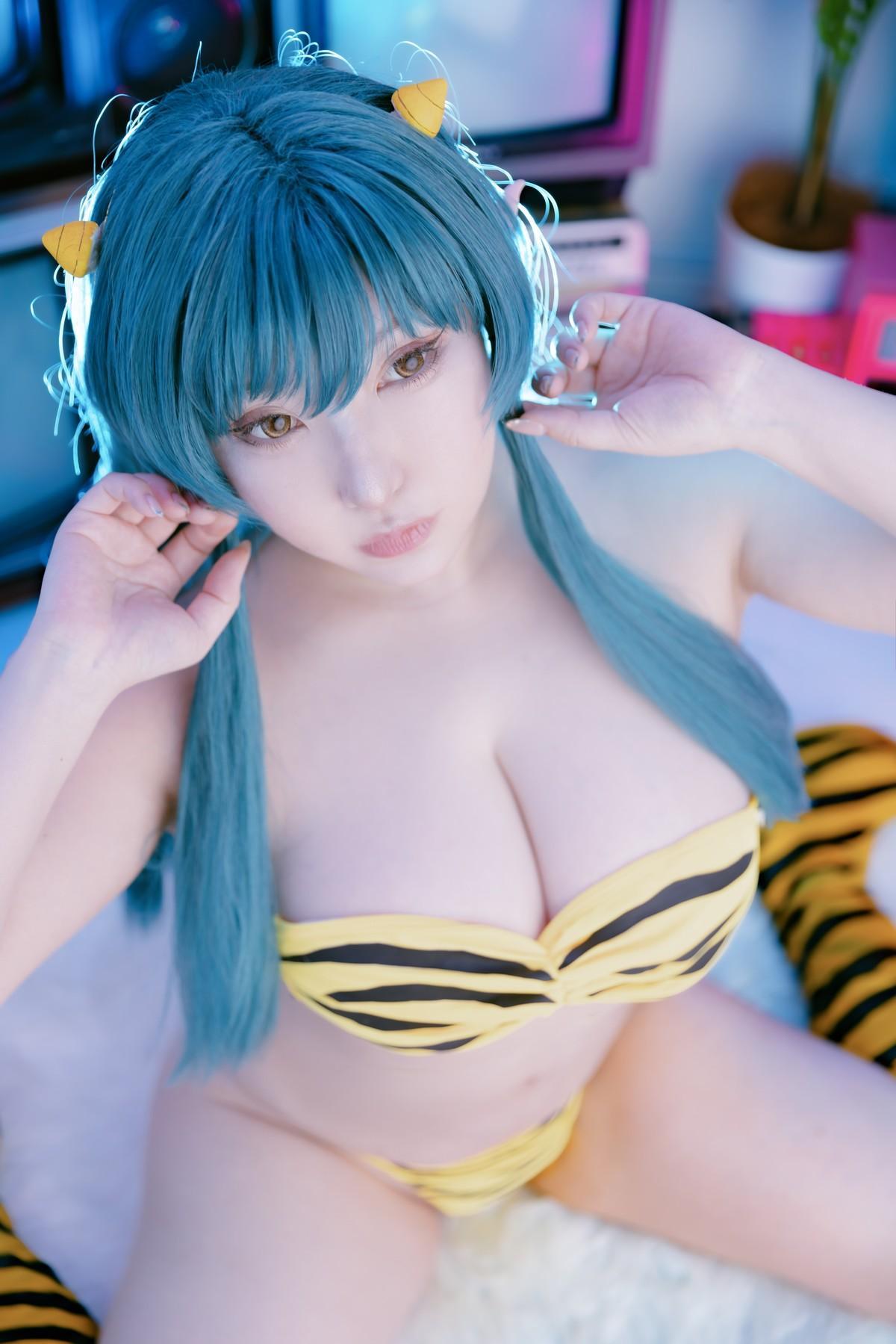 Cosplay SAKUサク Lum ラム うる星やつら Set.03(17)