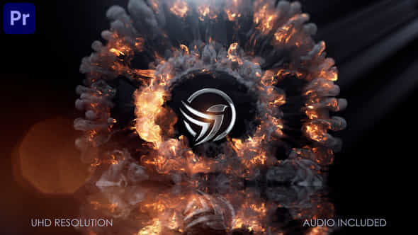 Fire Logo Intro - VideoHive 53903483