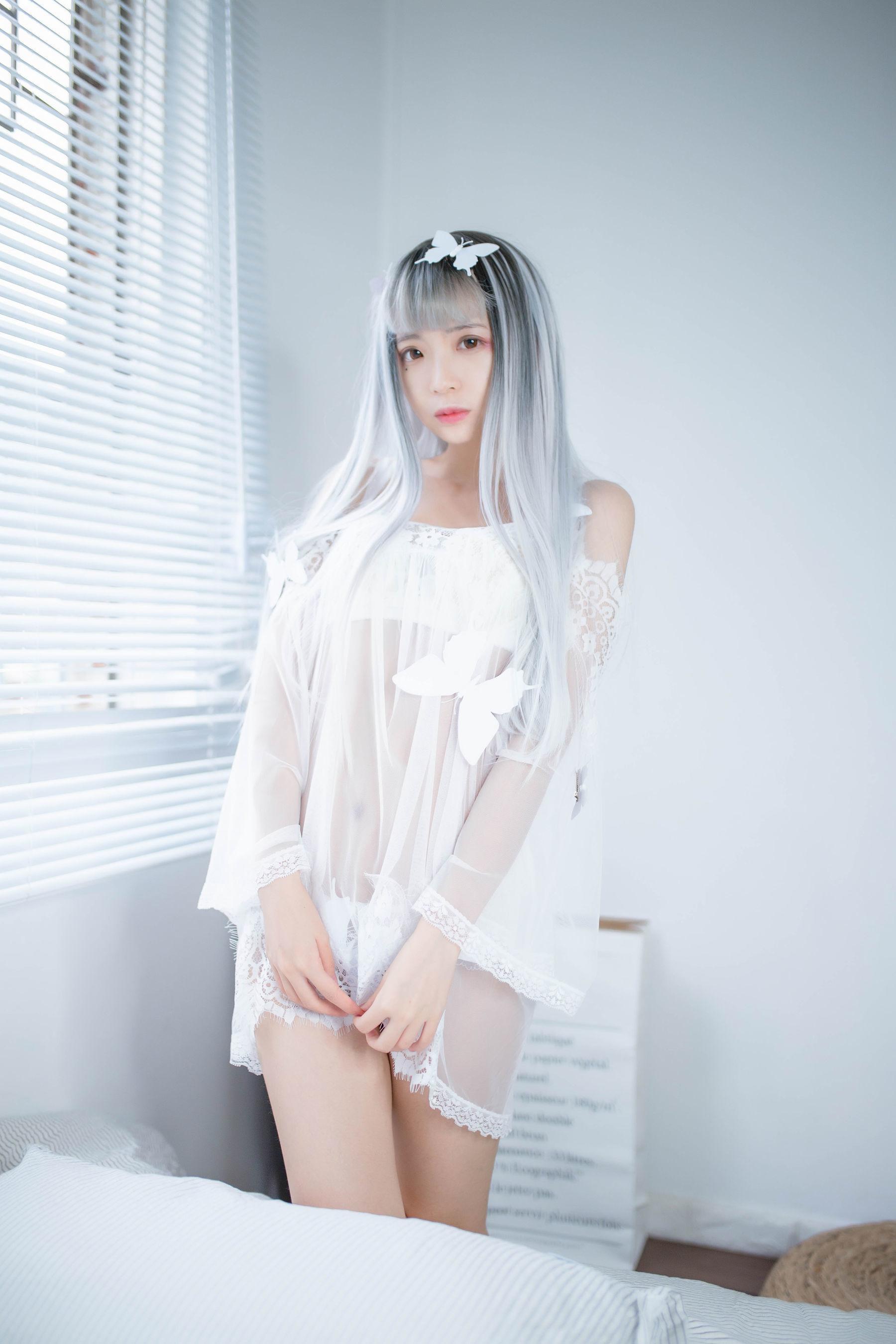 [网红COSER] 疯猫ss – 透明白纱 写真集(21)