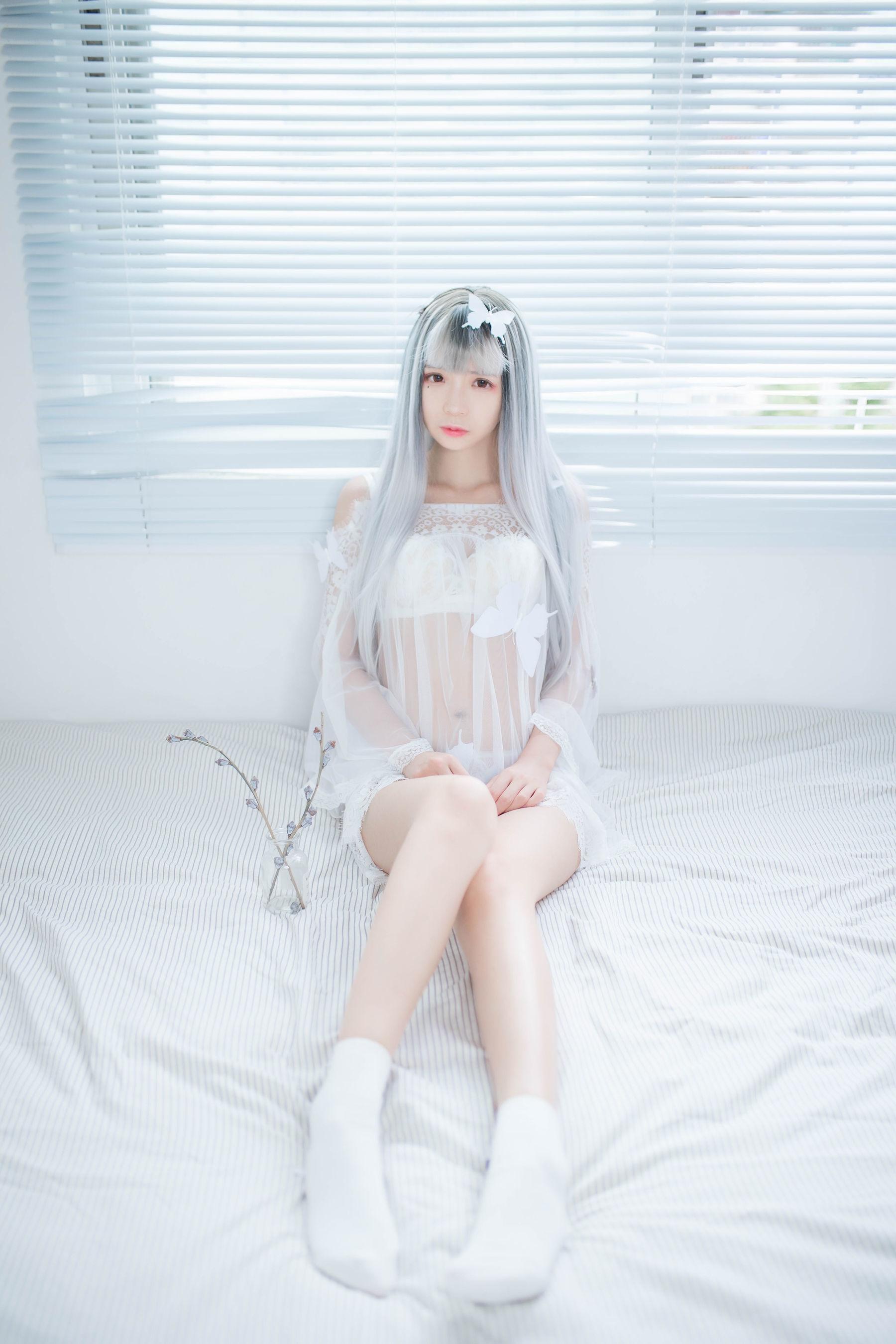 [网红COSER] 疯猫ss – 透明白纱 写真集(6)