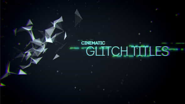 Cinematic Glitch Titles - VideoHive 9452710