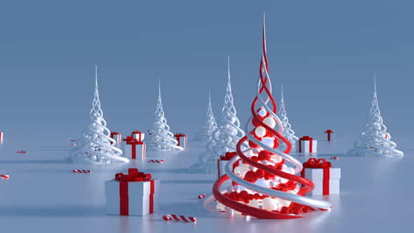 Abstract Christmas Trees (2 in - VideoHive 21036601