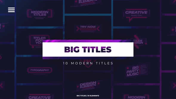 Big Titles - VideoHive 46081122