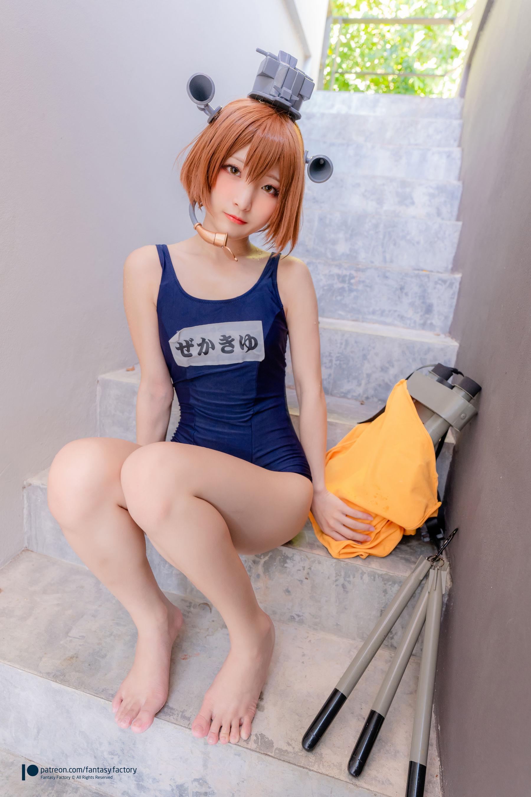 [Cosplay] 小丁 《Fantasy Factory》 – 女仆 JK 死库水(46)