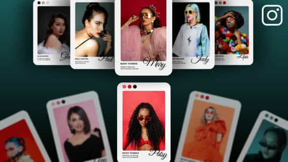 Profile Slideshow Cards - VideoHive 57903773