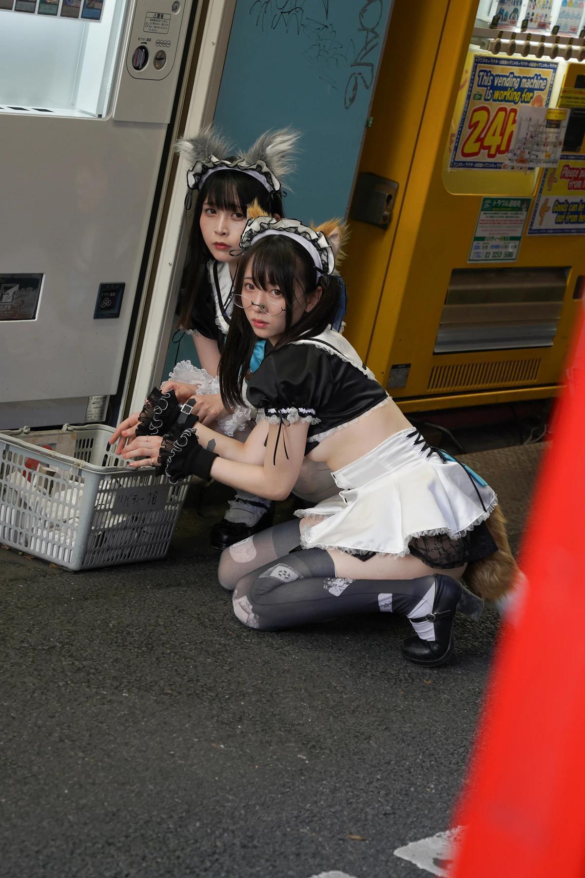 Sui Utatane うたたね翠, Mizuna Shione 水那しおね, 写真集 「野生のメイドがあらわれた！」 Set.02(34)
