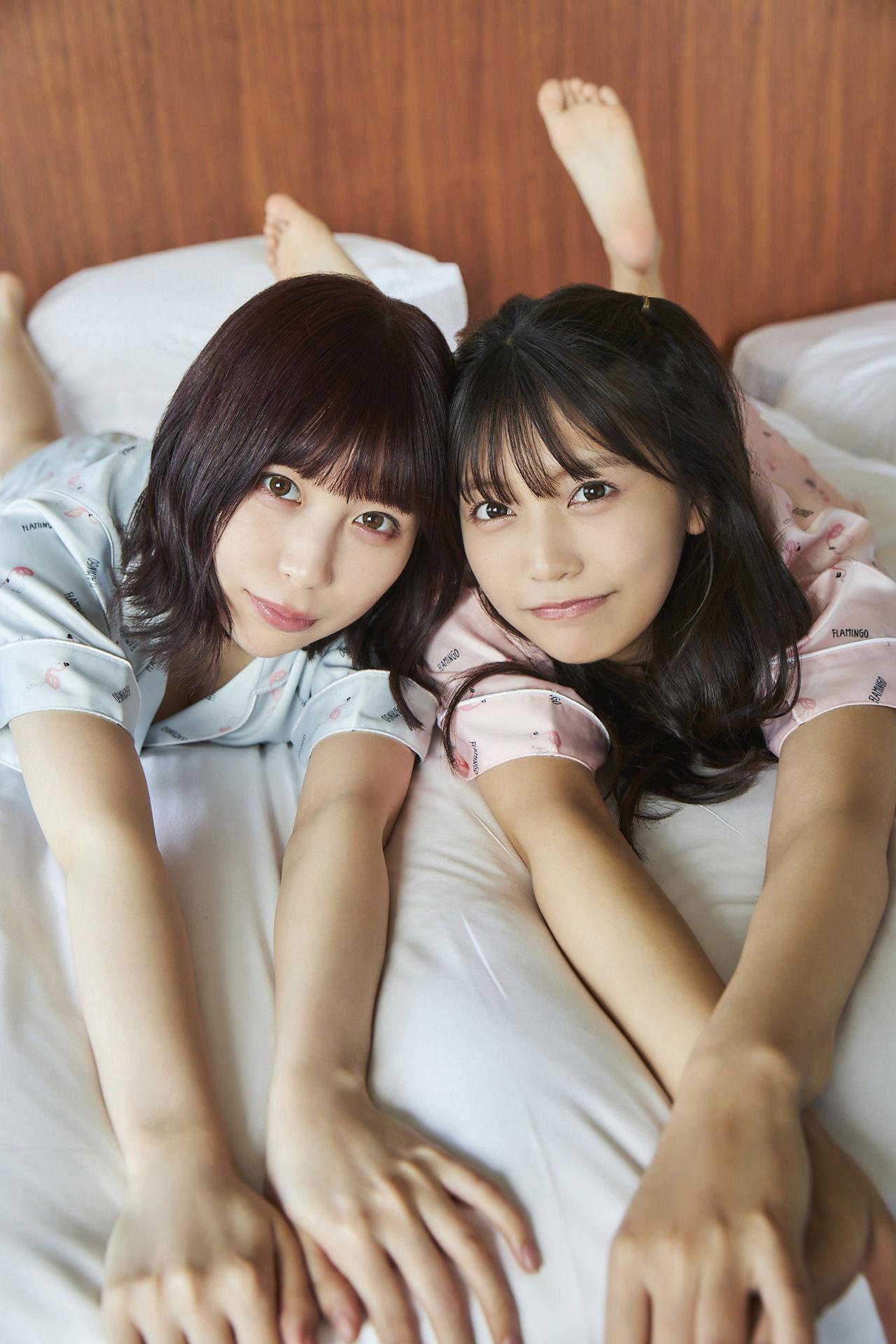 松下玲緒菜&宮内凛, ヤングガンガンデジタル限定写真集 「Dear Girls」 Set.02(9)