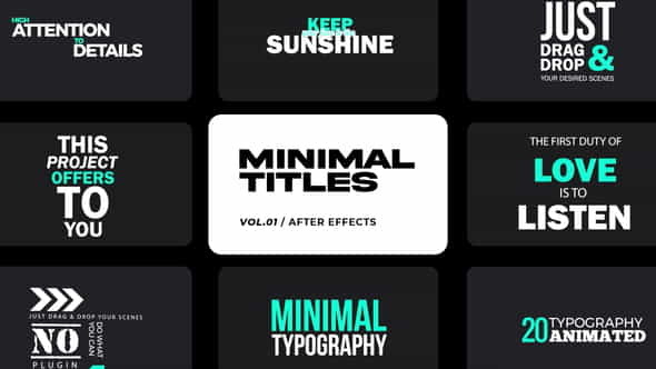Minimal Titles for Premiere Pro - VideoHive 35874261