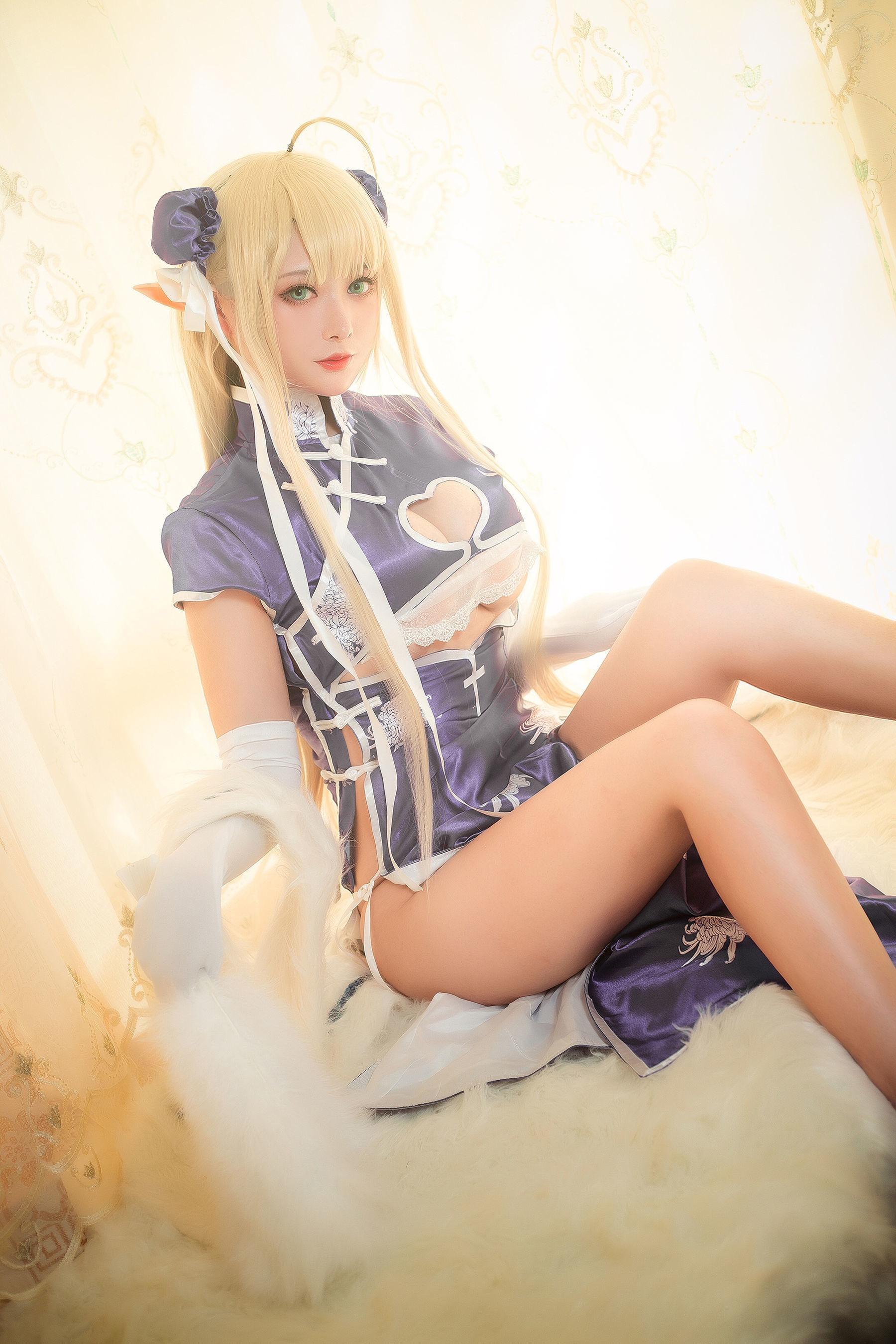 [网红COSER] 高颜值coser念念_D – 半人马旗袍 写真集(5)