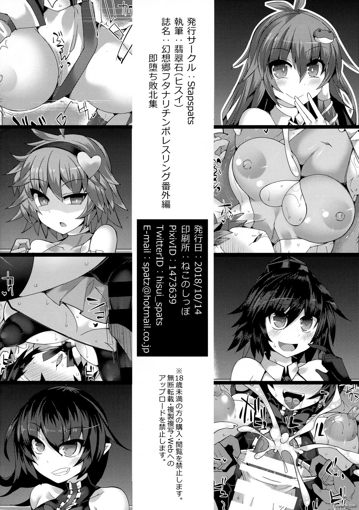 Gensoukyou Futanari Chinpo Wrestling Bangaihen Sokuochi Haiboku Shuu (Touhou Project)