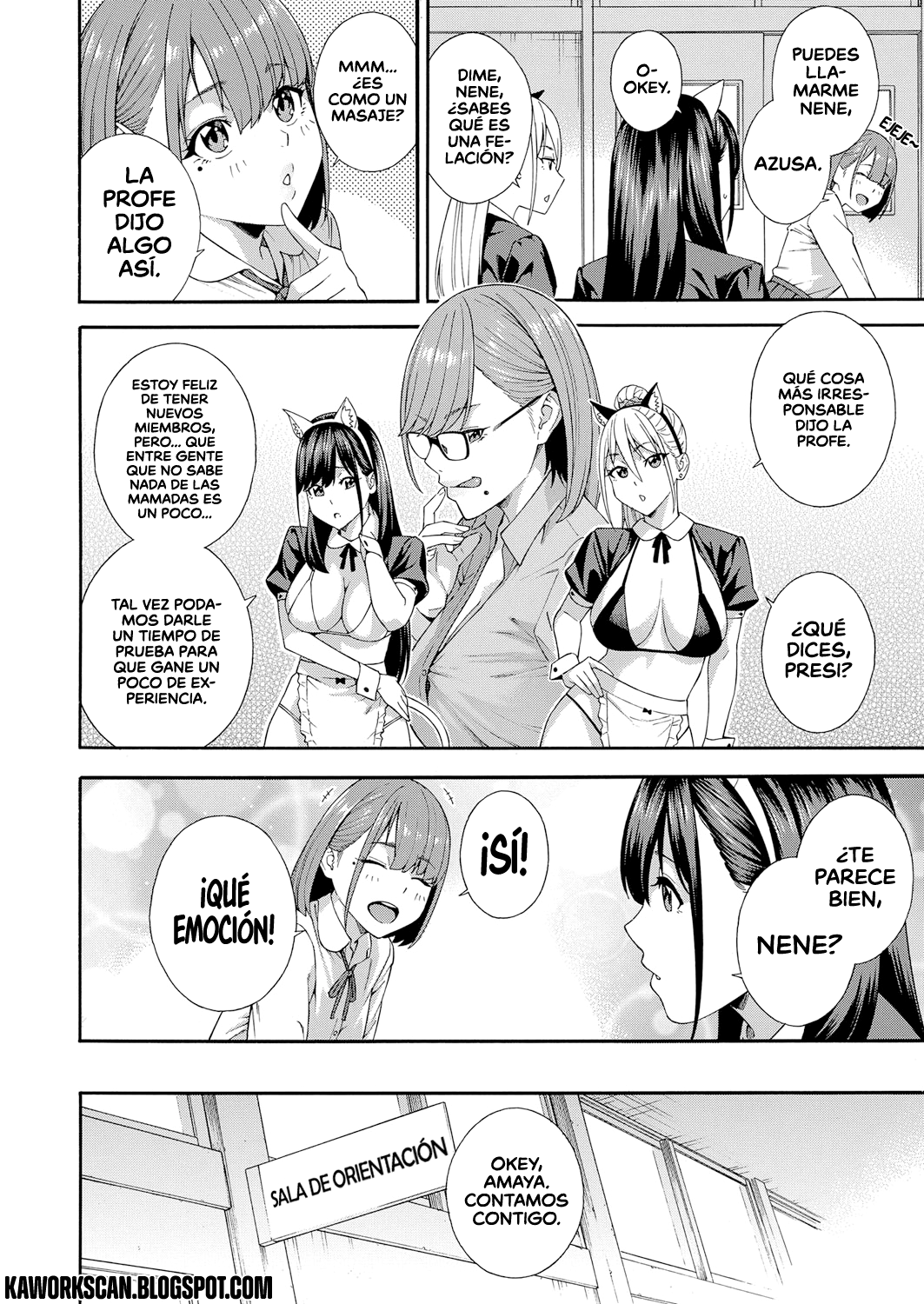 [Zonda] Fellatio Kenkyuubu _ Departamento de Investigación de las Felaciones Ch. 1-4 [Span
