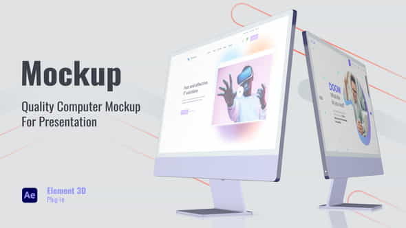 Web Promo Desktop Mockup - VideoHive 38264242