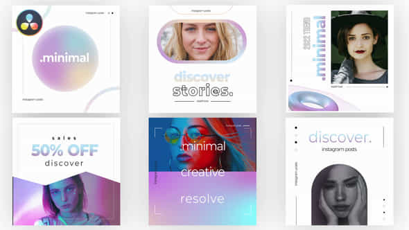 Creative Minimalistic Posts - VideoHive 40037951