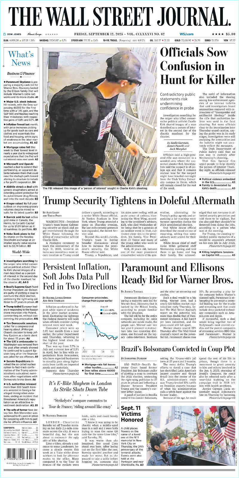 The Wall Street Journal September 12-2025 (Editor)