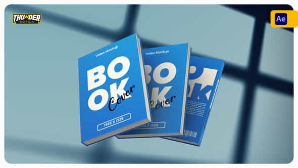 Clean Book Cover Mockup - VideoHive 56252827