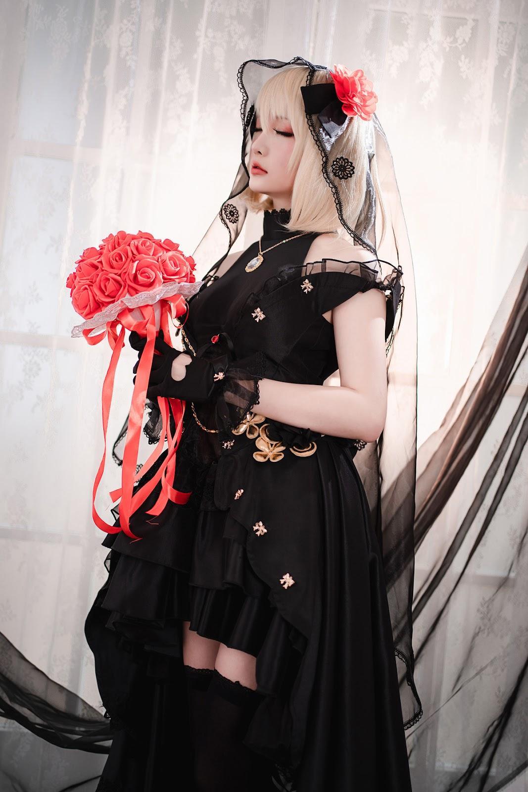 Cosplay 星之迟迟Hoshilily Z23婚纱(21)