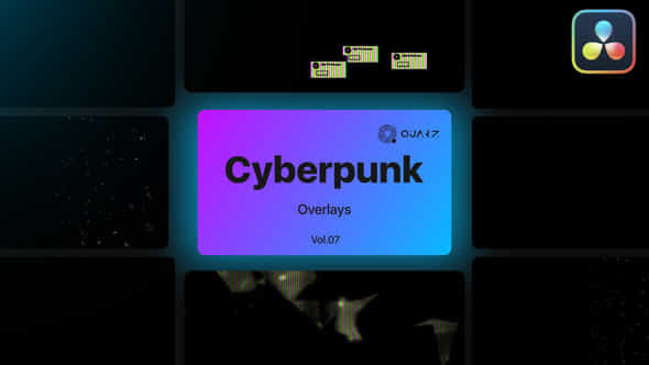 Cyberpunk Overlays - VideoHive 47632170