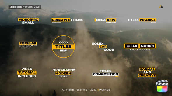 Modern Titles v3 - VideoHive 45846926