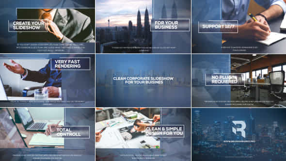 Clean Glass Corporate Slideshow - VideoHive 19653170