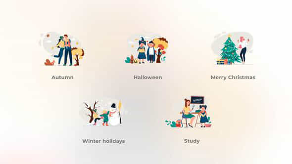 Autumn and Winter - VideoHive 41960725