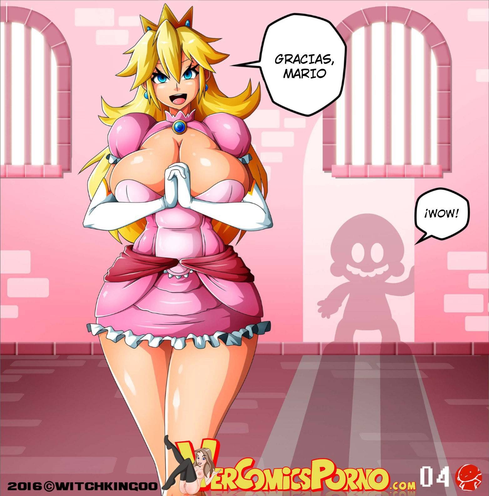 Princess Peach in Thanks Mario - 4