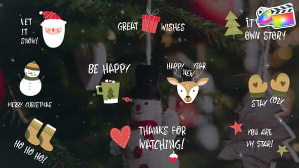 Christmas Icon Titles - VideoHive 42049149
