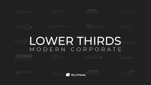 Lower Thirds | Modern Corporate - VideoHive 31864543